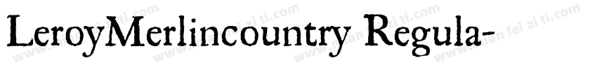 LeroyMerlincountry Regula字体转换
